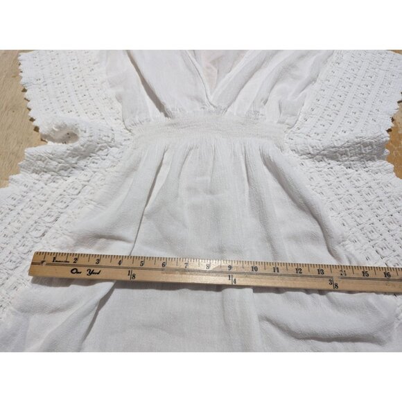 SEASPICE White resort Wear‎ White peruvian cotton Swimwear coverup size small - Picture 8 of 9